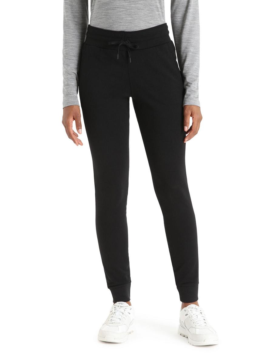 Pantalon Icebreaker Merino Crush Femme Noir | FR 1520RVDW